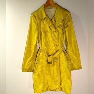 Boss Yellow Nylon Trench Coat